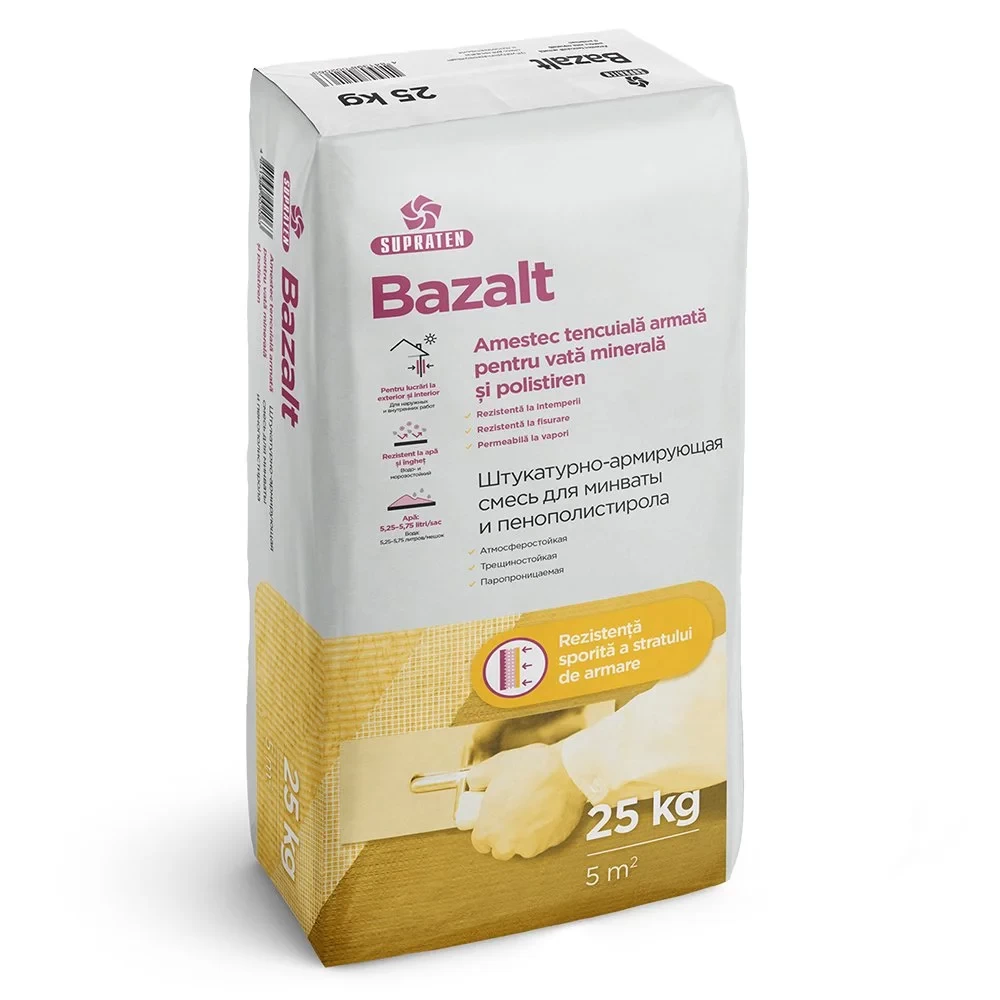 Amestec de tencuiala armata Bazalt 25kg