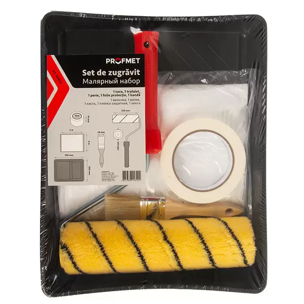Set de zugravit-tava,rola 250mm ,perie 38mm Profmet