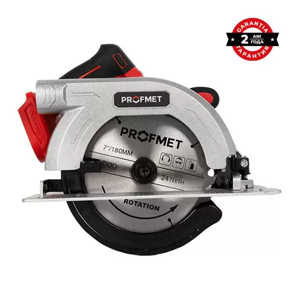 Fierastrau circular 18V, d-180mm, (fara acum.)adancimea de taiere 55mm, 5000 rot/min, Profm