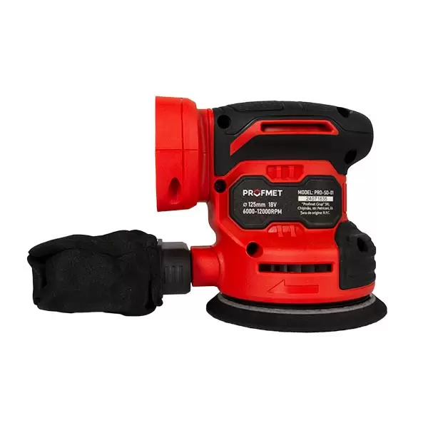 Slefuitor orbital excentric (fara acum.) 18V,d-125mm, 12000 rot/min, Profmet