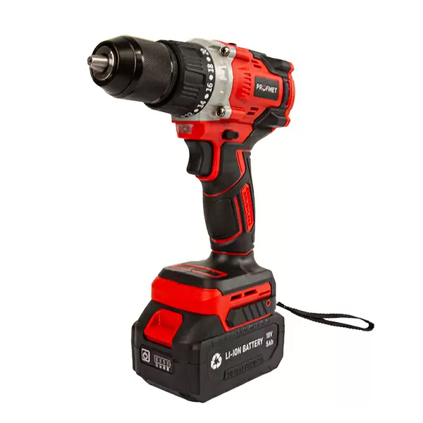 Masina de insurubat si gaurit fara perii, 18V, 60Nm,(acum. 5Ah-1buc, incarcator) Profmet