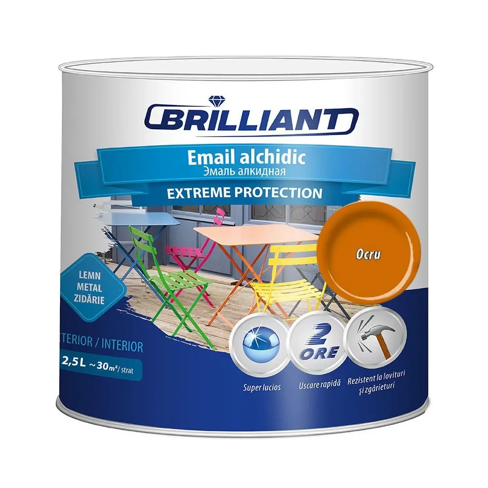 Email alchidic Brilliant Extreme ocru 2.5L