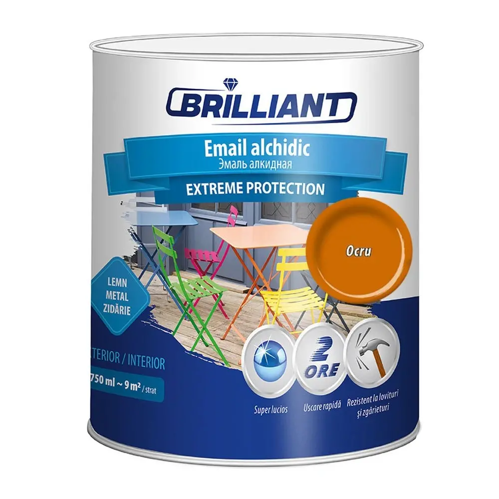 Email alchidic Brilliant Extreme ocru 0.75L