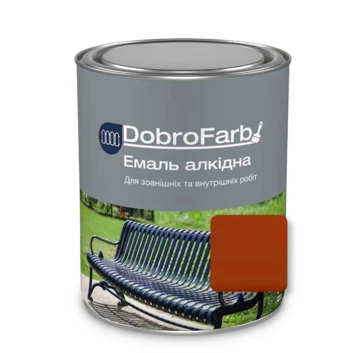 Email alchidic DobroFarb rosu-cafeniu 0,8 kg