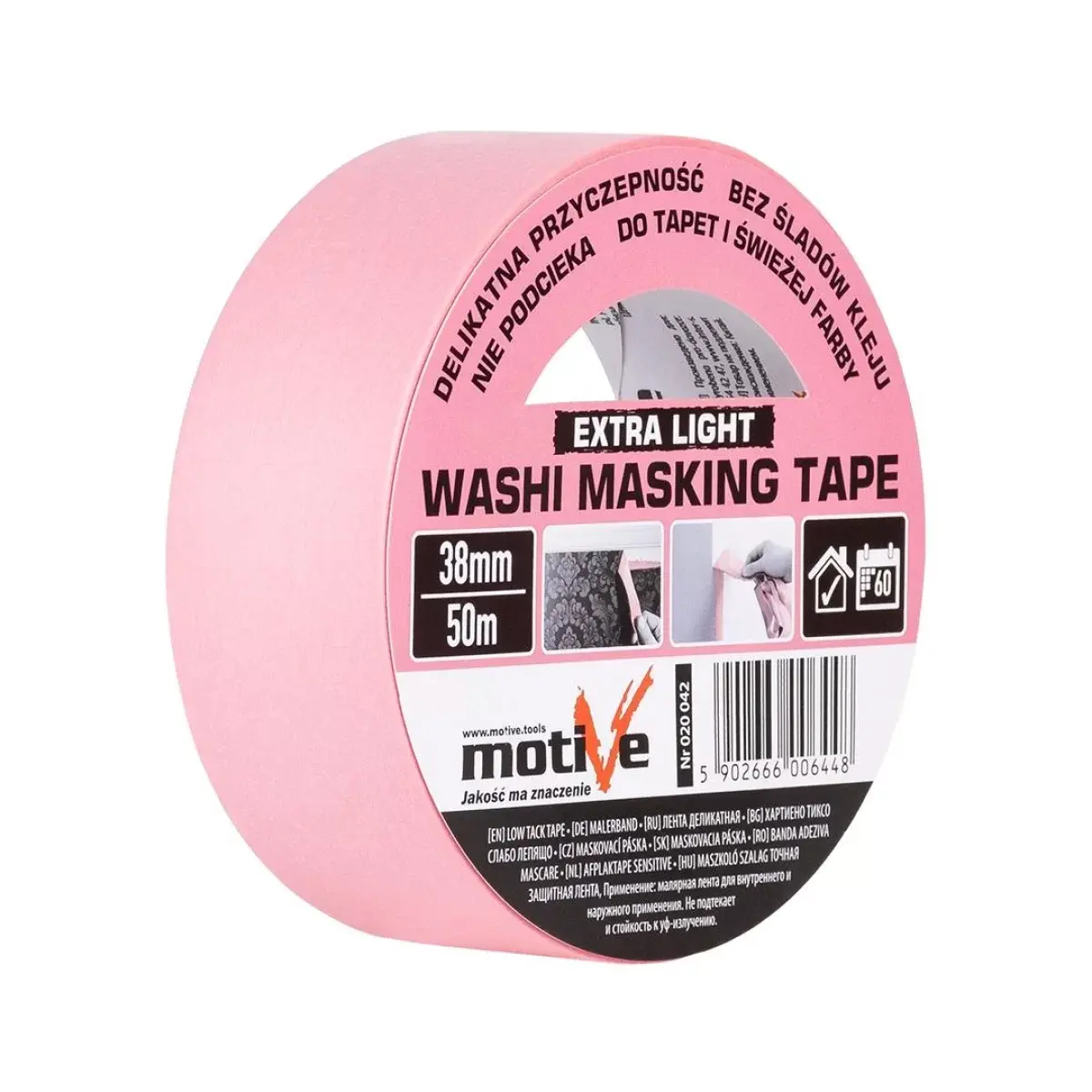 Banda mascare WASHI EXTRA LIGHT 38mm\50m MOTIVE