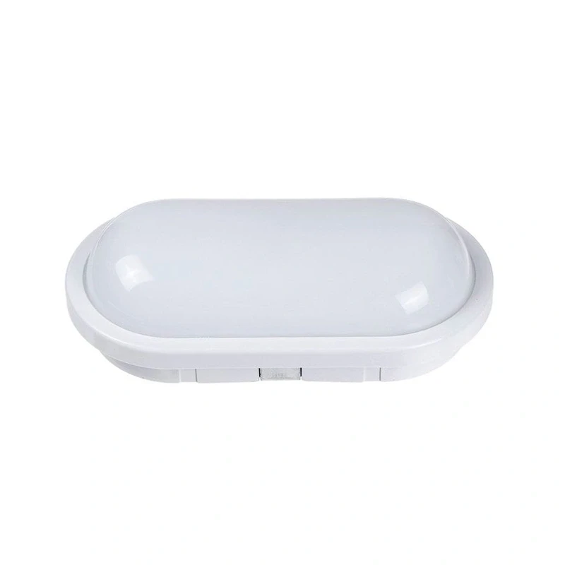 CORP de iluminat led exterior cu SENSOR 24W 6500K  IP65 oval alb