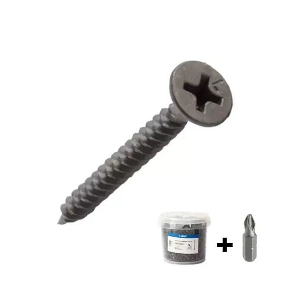 Surub 3,5x35 pe metal pentru rigips cu bit PH2/25 in caldare "LIDER"