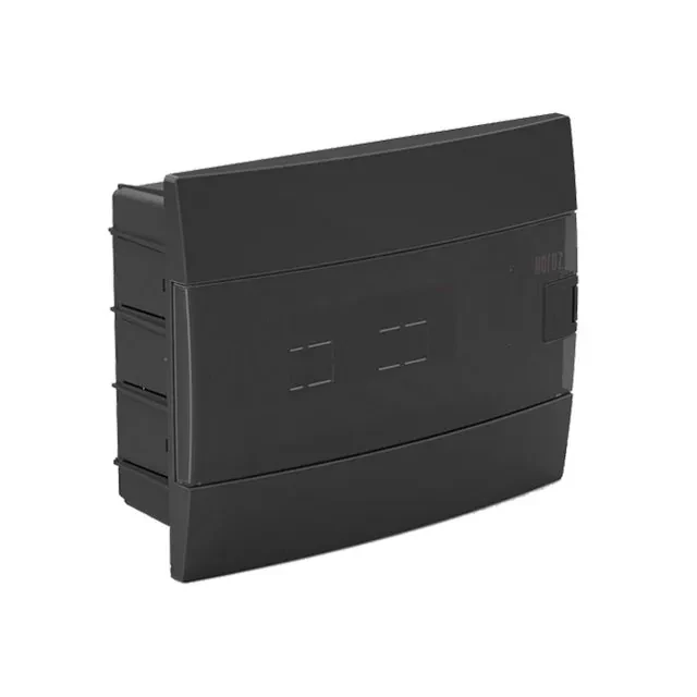 Panou pentru automate 12 module - tip interior - negru - plastic