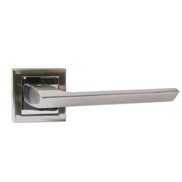 Maner pentru usa P06, p/u usi interne, aluminiu, baza patrata, culoarea nichel satinat Profmet