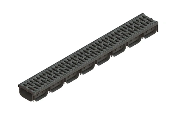 Complect Rigola Spark PP Dn100 1000x130x70 cu gratar PP A15 /08818