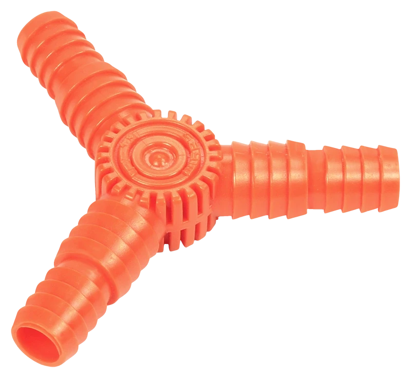 Stut - mufa tripla 1/2-5/8 pentru furtun de udat