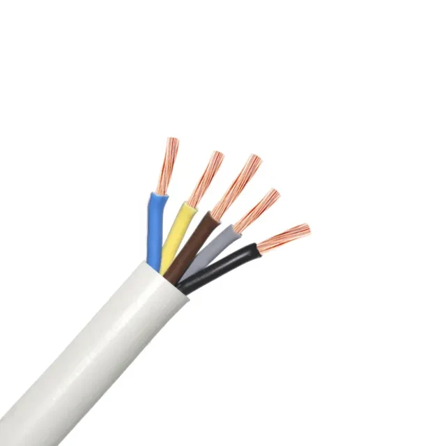 Fir electric PVS 5 * 4 mm² alb cupru