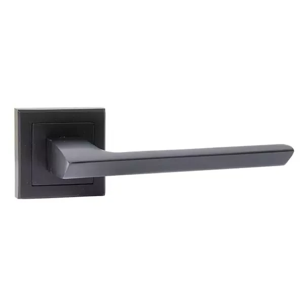 Maner pentru usa P06, p/u usi interne, aluminiu, baza patrata, culoarea neagra Profmet