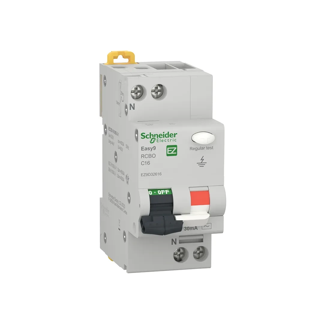 Întreruptor automat diferențial Schneider-Electric EZ9D32616 C 30 mA 16 A 1P+N 230 - 240 V