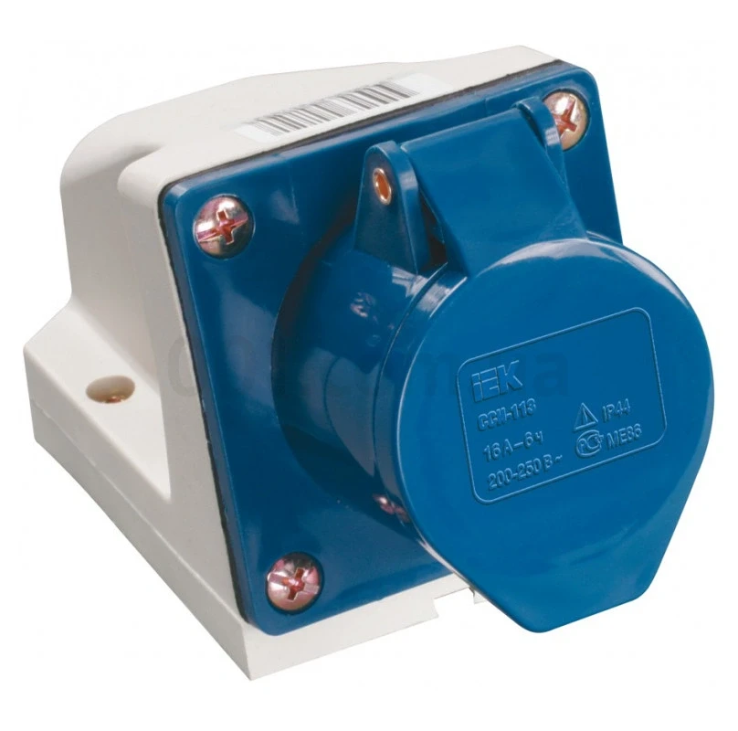 Priza fixa 123  2Р+РЕ 32А 220V IP44  IEK