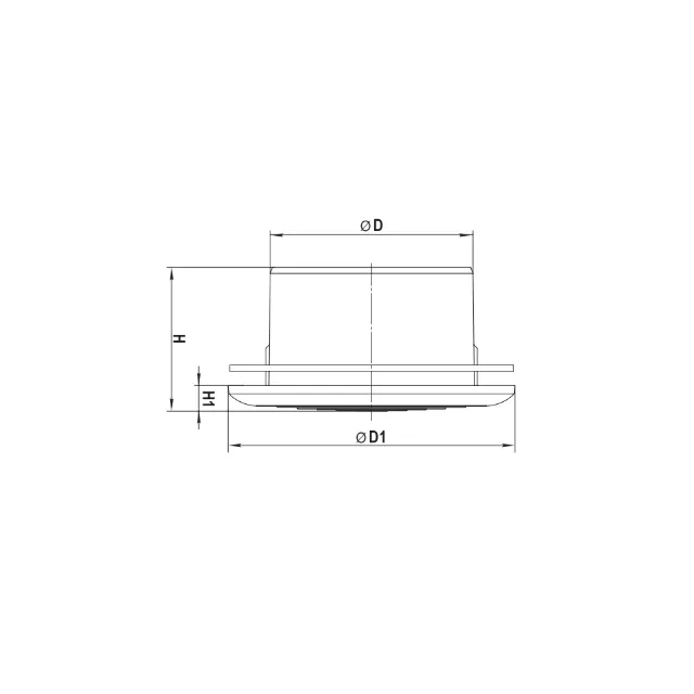 Difuzor Ventika MW100 KSE 141 x 71 x 100 mm plastic alb