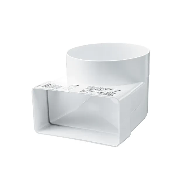 Conector de aeroduct Ventika KP55-8 55 x 110 x 100 mm plastic alb