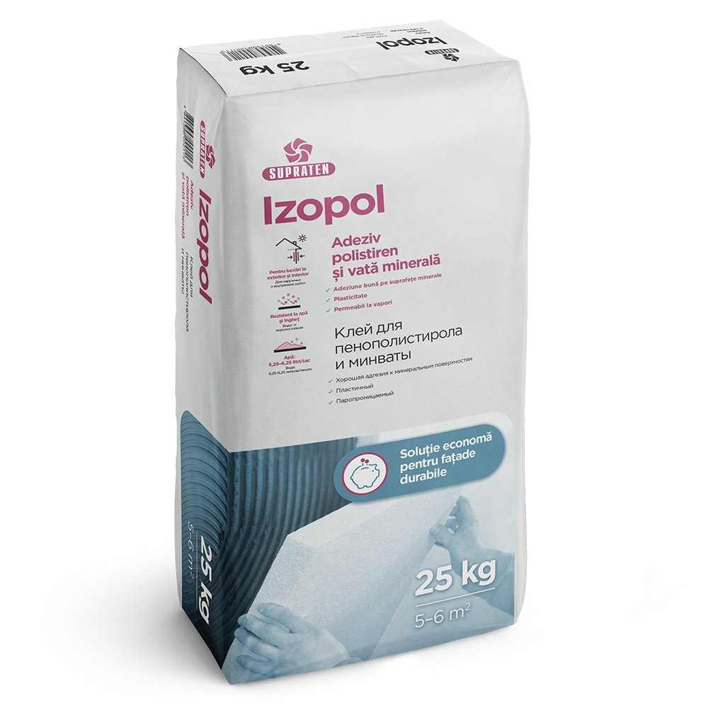 Adeziv termoizolare IZOPOL 25kg
