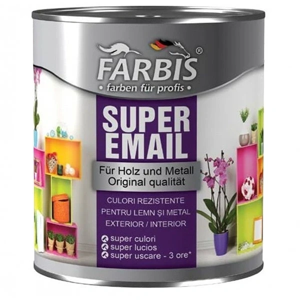 Super email ”Farbis” 0,7 L super alb mat