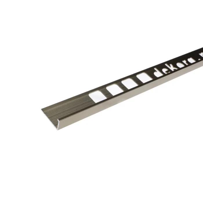 L10 Profil aluminiu de colt 10mm, 2.5m, Polish Champagne (10/100)