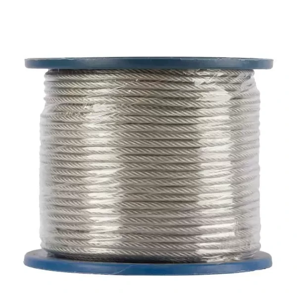 Cablu din otel_4,0mm (3,0+1,0) -(6x7) membr.PVC