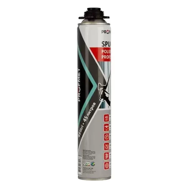 Spuma poiluretanica profesionala_850ml, vol. expandare 65L Profmet