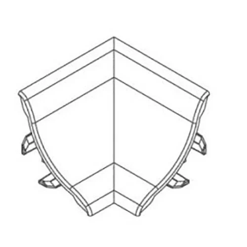 Colt interior pentru profil 21x21mm