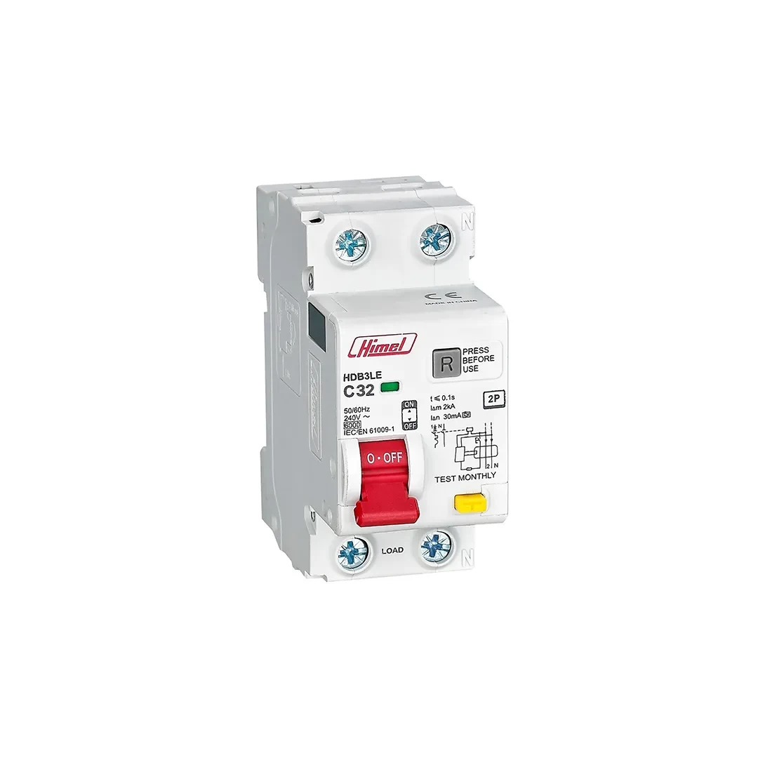 Întreruptor automat diferențial Himel HDB3WLE C 30 mA 32 A 1P+N 240 V