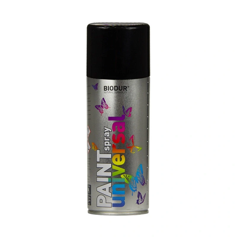 Spray vopsea "Biodur" 9005 negru lucios 400ml