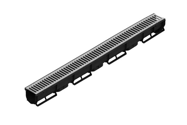 Complect Rigola Spark PP Dn100 1000x130x100 cu gratar OTZN A15 /088201