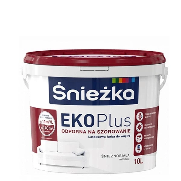EKO - PLUS ,10 L, vopsea emulsie interior