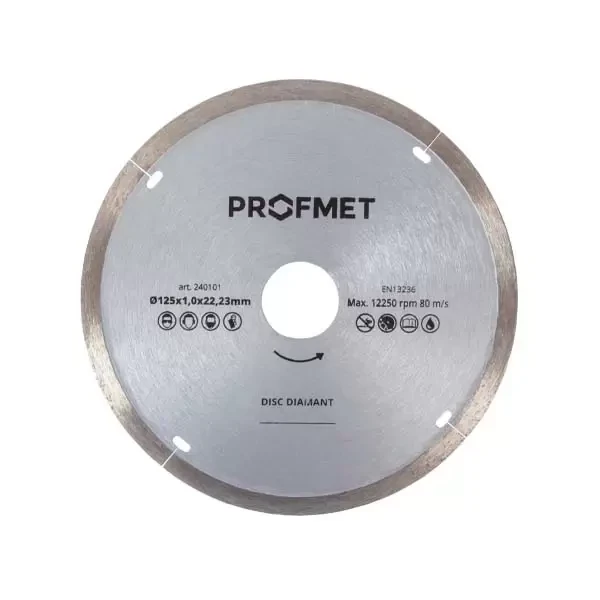 Disc diamantat de taiere continuu_125x1,0x22,23mm Profmet