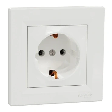 Priză Schneider-Electric Asfora 16 A 250 V Alb 2P+E