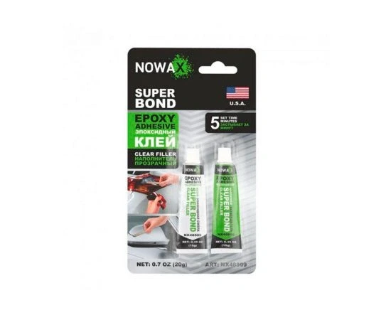 Clei expozit,doua componente 20g. NOWAX(transparent)