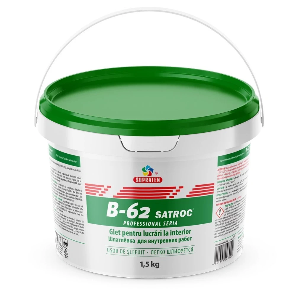 Glet finisare acril B-62 SATROC  1.5kg