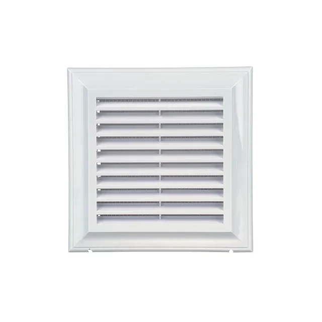 Grilaj de ventilare cu sită Ventika EL140 AUR 140 x 140 mm plastic alb