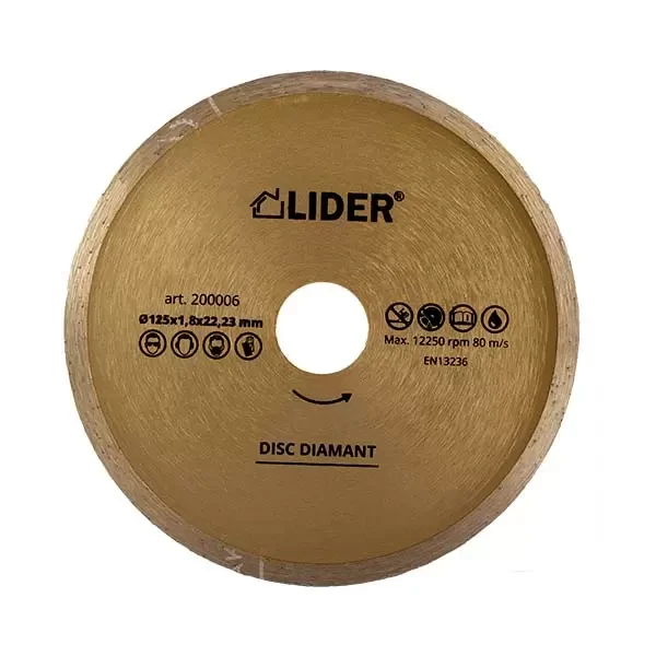 Disc diamantat_continuu_230x2,4x22,23mm LIDER