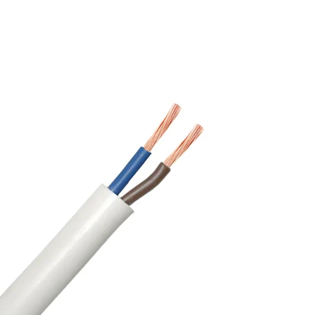 Fir electric PVS 2 * 1.5 mm² alb cupru
