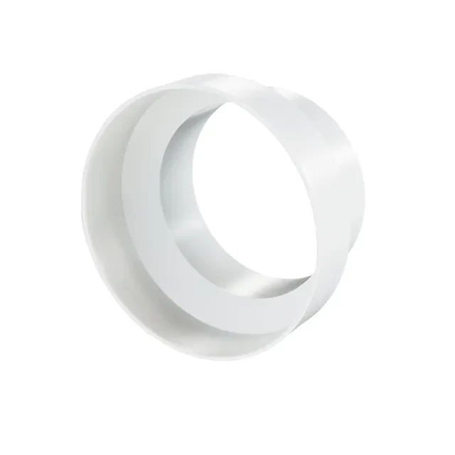 Conector de aeroduct Ventika RD119 60 x 125 mm plastic alb
