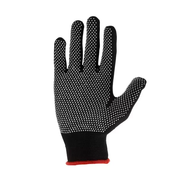 Manusi din poliester negre cu puncte albe din PVC 8" (M) Profmet