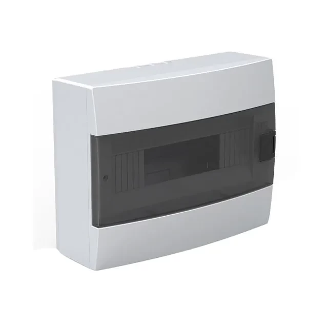 Panou pentru automate 12 module - tip aparent - alb - plastic
