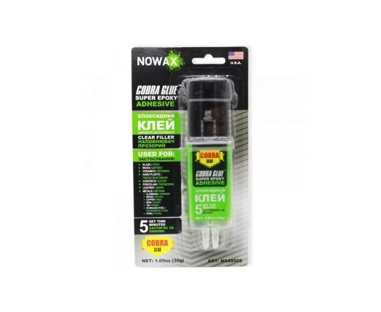 Chit expozit,doua componente 30g. NOWAX(transparent pentru plastic)