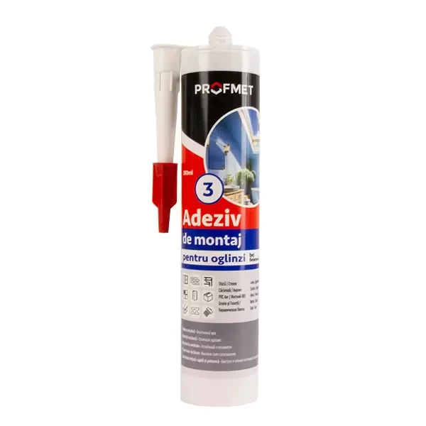 Adeziv de montaj pentru oglinzil_280ml,bej Profmet