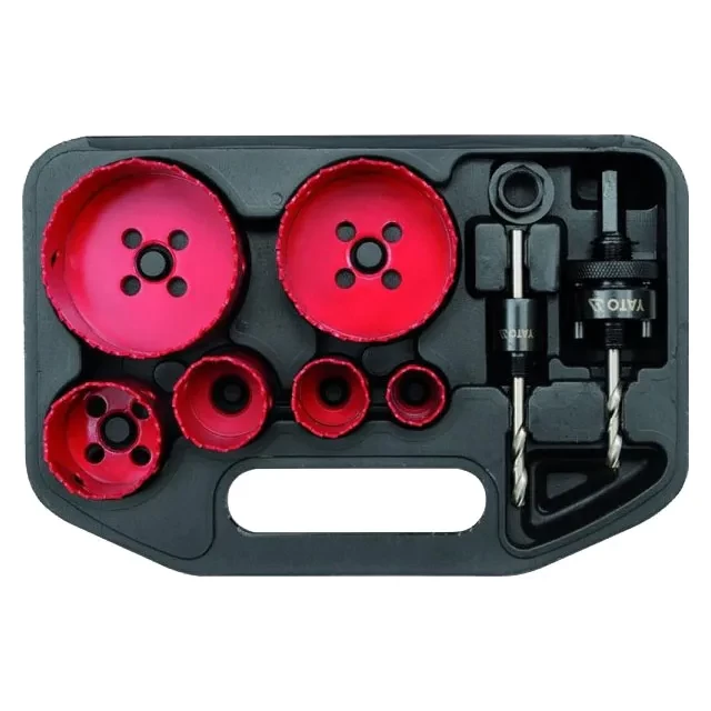 Set carote Yato 8 buc. pentru metal 22 - 73 mm