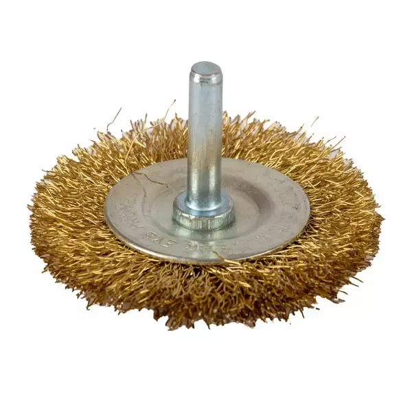 Perie de sarma 50mm rotunda plata, coada 6mm, pentru masina de gaurit Profmet