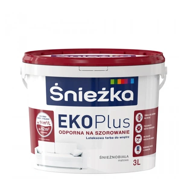EKO - PLUS , 3 L, vopsea emulsie interior