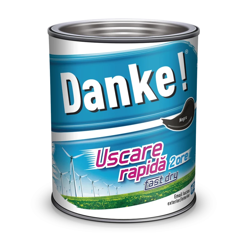 EMAIL DANKE 0.75L, negru, ext./int. uscare rapida