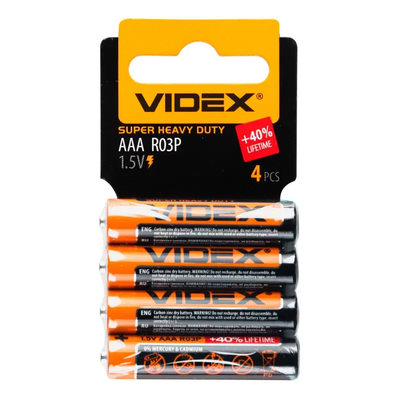 Baterii Videx R03P/AAA  4 buc