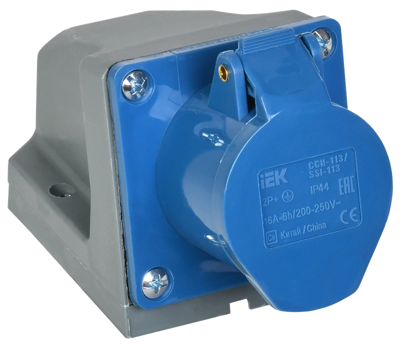 Priza fixa 113  2Р+РЕ 16А 220V IP44 IEK