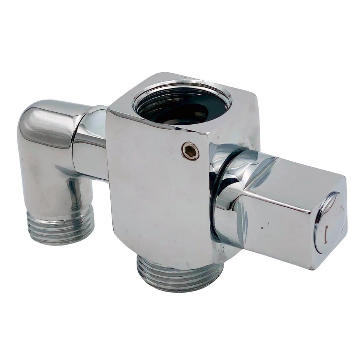 Deviator dus automat d18mm 3/4M-3/4F-1/2M nichel
